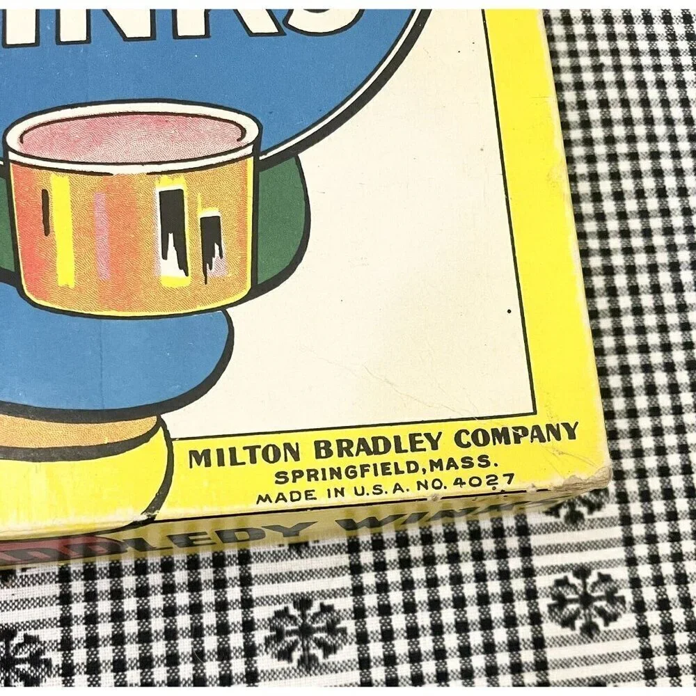 Vintage Jumbo Tiddledy Winks Game 1930s Milton Bradley Nostalgic Classic
